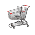 4 Wheel Supermarket Shopping Trolley 100L 530mm width 980mm height