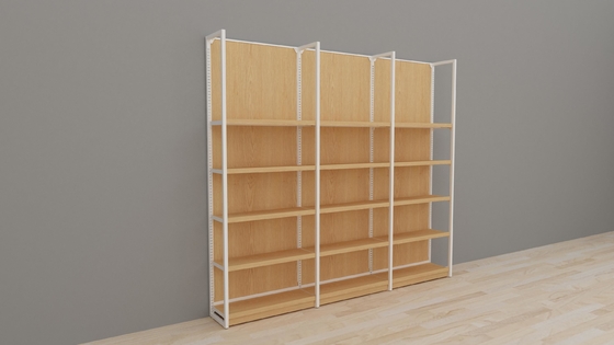 30kg Capacity Miniso Display Rack For Merchandise Display 5Layers Steel Wood Structure