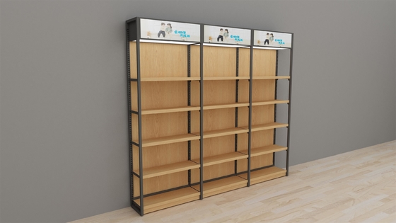 Miniso Style Store Display Shelf , Retail Display Shelving 50-55Kg Per Layer Capacity