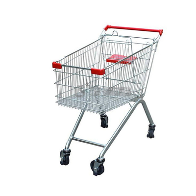 125L TGL Grocery Shopping Carts , ODM Supermarket Shopping Trolley Steel Material